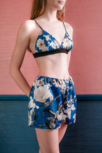 Load image into Gallery viewer, Bralette &amp; Shorts - Blue Floral