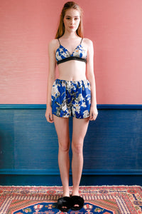 Bralette & Shorts - Blue Floral