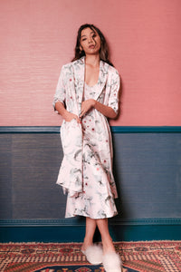 Demi Floral Robe - Pink